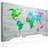 Artgeist Canvas Tavla - World Map: Green Paradise 120x80 Billede
