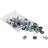 Intellinet Cage Nut Set, 100 Pack M6 Nuts, Bolts and Washers, Suitable for Network Cabinets/Server Racks, Plastic Storage Jar, Lifetime Warranty rack skruer, møtrikke og pakningsskiver