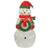 Northlight Tinsel Snowman with Wreath Christmas Decoration 50pcs