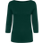 Vero Moda Panda Modal Boatneckline 3/4 Sleeved Top - Green/Pine Grove