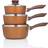 JML Copper Stone Cookware Set with lid 6 Parts