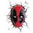 3D Light FX Deco Light Marvel Deadpool Mask Vägglampa