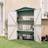 vidaXL 107,5x46x183 galvaniseret stål grøn (Areal )