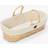 The Little Green Sheep Natural Knitted Moses Basket & Mattress Linen