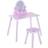 Homcom Kids Dressing Wooden Dressing Stool Make Up Desk