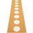 Pappelina Gulvløber Vera 70 Gul, Beige cm