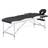 vidaXL foldbart massagebord 2 zoner aluminium sort og hvid