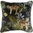 Evans Lichfield Jungle Tiger Cushion Complete Decoration Pillows Black