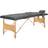 vidaXL massagebord med 2 zoner træstel antracitgrå 186 x 68 cm