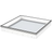 Velux CFU 0025Q fast karm 3-lagsrude Træ, PVC Ovenlysvindue Vindue med 3-lags glas Bredde 90cm