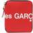 Comme des Garçons Läderplånbok Med Dragkedja Och Logotyp - Red