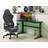 Beliani Gamingbord Rombauer 120 med LED-belysning - Svart/Svart