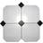 Octagon white matt 1011054 20x20cm