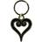 Difuzed HEARTS 3.0 Heart Symbol Logo Metal Keychain, Black/Gold KE578744DSN