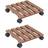 vidaXL plantevogne 2 stk. 30x30x7,5 WPC brun Plantekasse