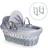Clair De Lune Dimple Wicker Basket with Stand