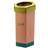 2Work Recycling Bin Green Pack of 3 CAP582758A