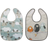 Rätt Start Baby Owls Bib Multi 2-Pack