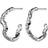 Maanesten Janine Grande Earrings - Silver/Transparent