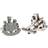 NEWCASTLE UNITED FC Newcastle United FC Stainless Steel Crest Cufflinks
