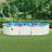 vidaXL Swimmingpool Med Stålvæg 610x360x120 Oval Hvid