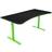 Arozzi Arena Ultrawide Curved Gaming Desk - Green with Black Accents, 1600x790x820mm