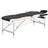 vidaXL foldbart massagebord 3 zoner aluminium sort og beige