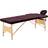 vidaXL foldbart massagebord 3 zoner træ lilla