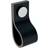Ifö Stropgreb Elegant sort læder 65x25mm