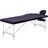vidaXL foldbart massagebord 3 zoner aluminium lilla