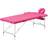 vidaXL foldbart massagebord 2 zoner aluminium pink