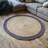 Origin Jute Bordered Circle Rugs Grey