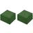 vidaXL Fallskyddsmattor 12 st gummi 50x50x3 grön