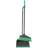 JVL Long Handle Dustpan Bristle Brush Set Grey/Turquoise