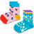 Happy Socks Ljusrosa 2-pack Kids Shooting Star Crew-strumpor