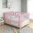 vidaXL Sängskena barn rosa 140x25 tyg - Rosa