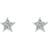 Ted Baker Sidneyy Pave Nano Star Stud Earrings - Silver/Transparent