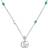 Gucci Double G Necklace - Silver/White/Turquoise/Topaz