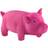 Dogman Latexgris m lyd, rosa, L