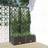 vidaXL Garden Planter with Trellis Black PP Raised Bed Flower Box Plant
