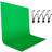 Emart 6x9 ft Photography Backdrop Background Green Chromakey Muslin