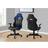 Monarch Specialties Office Gaming Chair Leather-Look Blue High Back