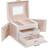 Songmics 3-Tier Jewelry Box - White