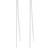 Pernille Corydon Plain Earchains - Silver