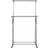 Premier Housewares Double Hanging Rail with Wheels Clothes Rack