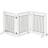 Pawhut Wooden Pet Gate Foldable Puppy Fence for Small Dogs