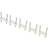 TRU Components TC-DNF13203 Sømclips 1593093 Bundt-Ø-område 12.50 mm (max) To-flappet Hvid 100 stk