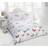 Rapport Furnishings King Mariposa Duvet Cover Multicolour, White