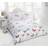 Rapport Furnishings King Mariposa Duvet Cover White, Multicolour