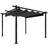 vidaXL anthracite Garden Gazebo with Retractable Roof